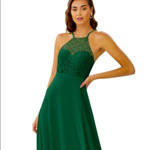 Pine Green Bridesmaid Dress